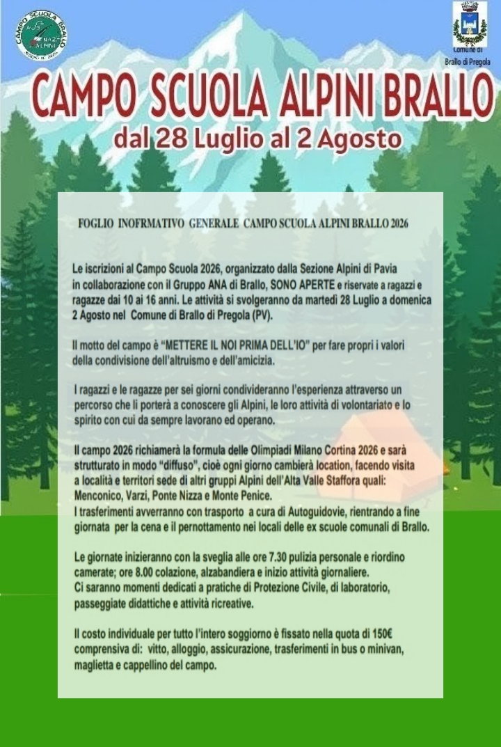 CAMPO SCUOLA ALPINI SEZ.DI PAVIA