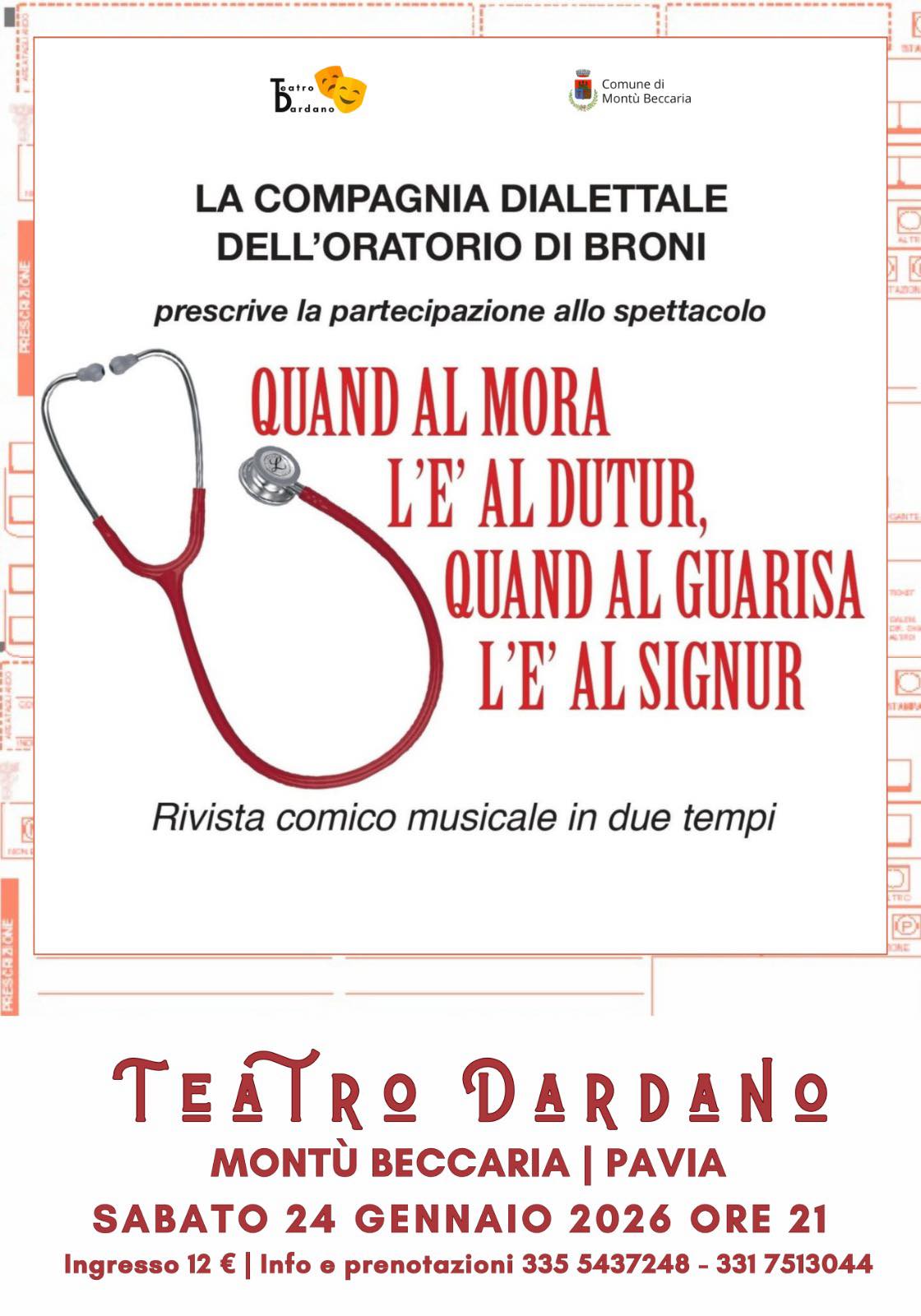 QUAND AL MORA L'E' AL DUTUR, QUAND AL GUARISA L'E' AL SIGNUR