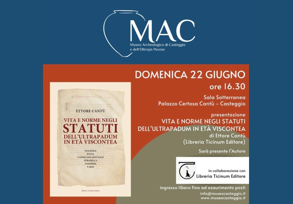 Presentazione 'Vita e norme negli Statuti dell'Ultrapadum in età viscontea'