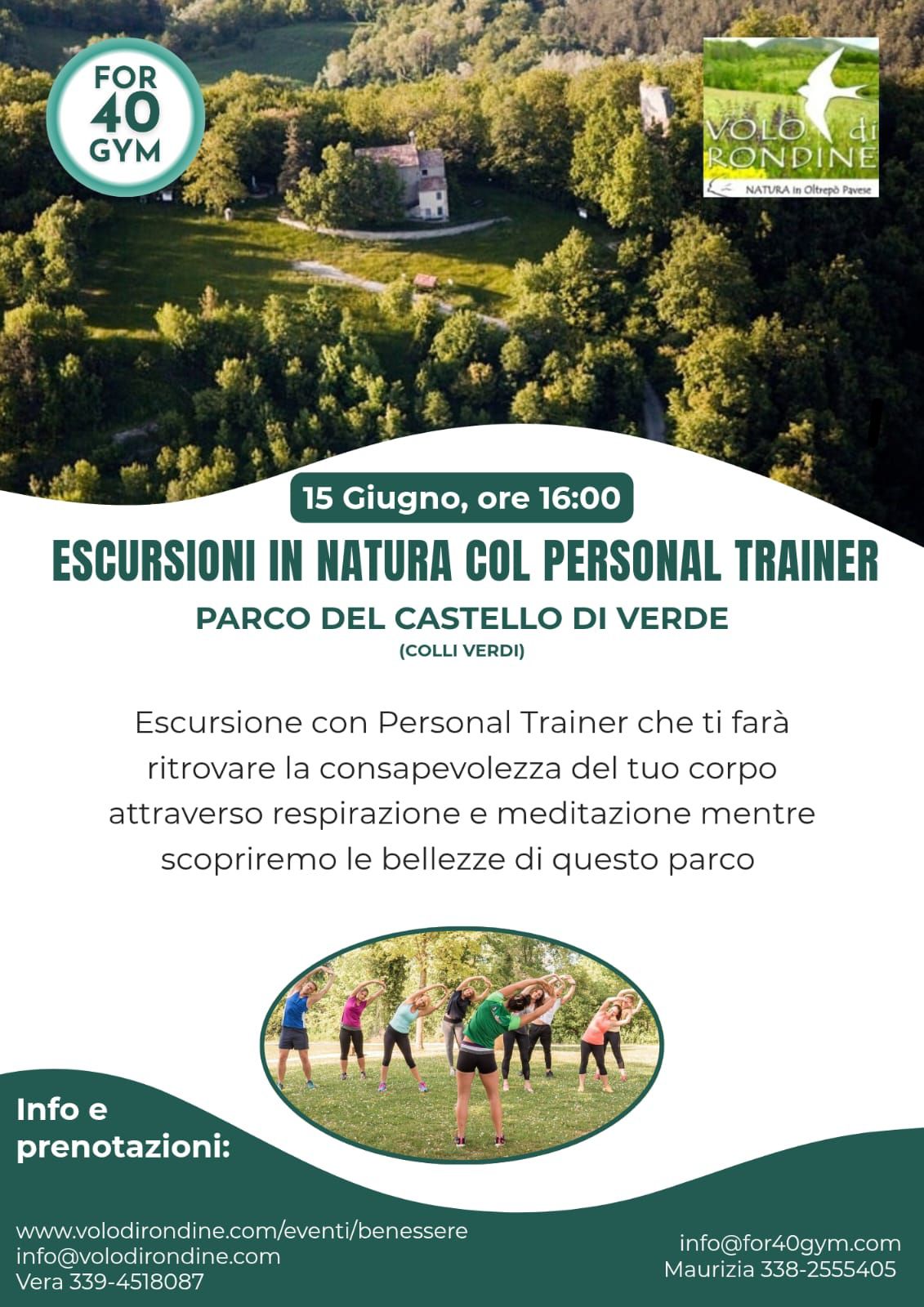 Escursioni in natura col personal trainer