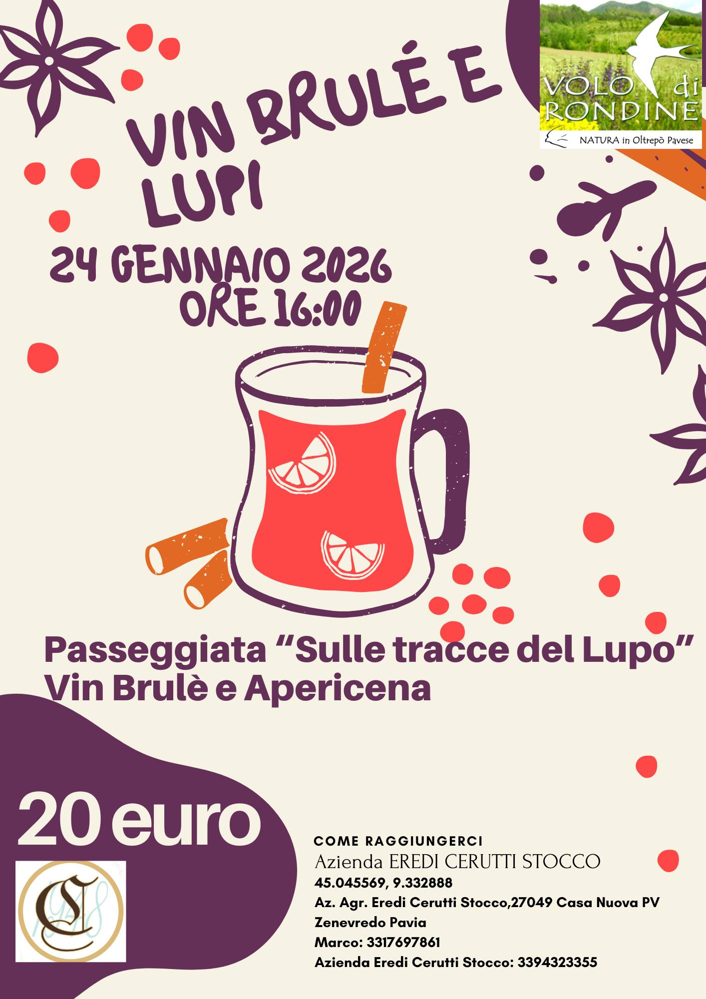 Vin Brulè Escursione Serale in Vigna e Apericena in Azienda