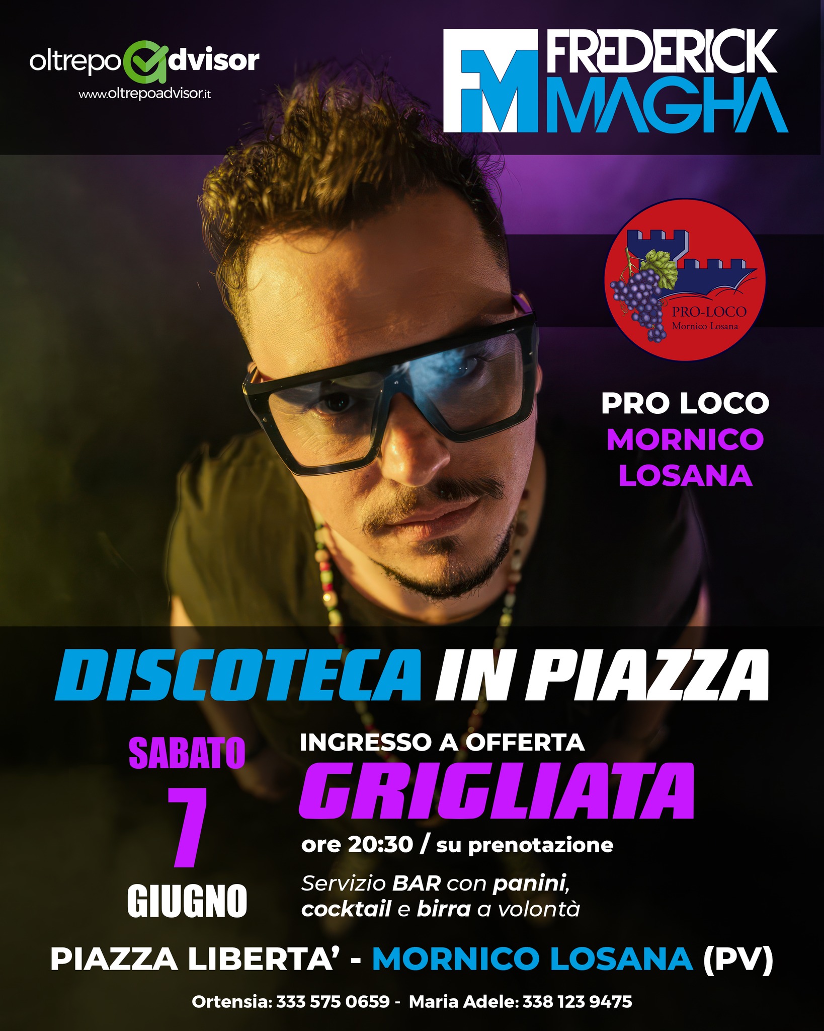Discoteca in Piazza con Frederick Magha Dj