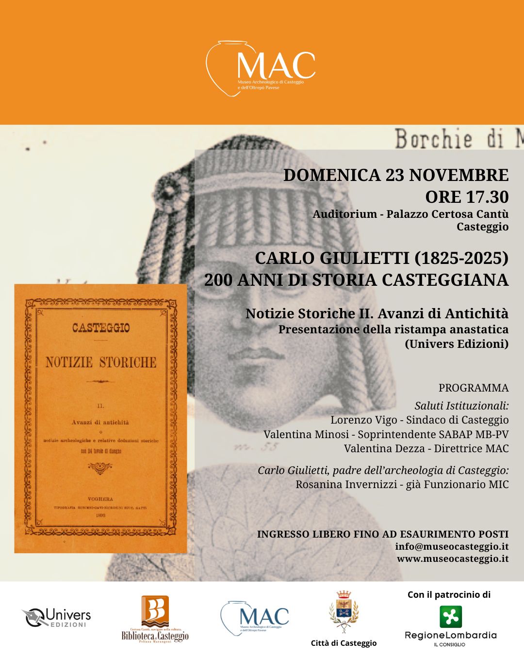 CARLO GIULIETTI (1825-2025) 200 ANNI DI STORIA CASTEGGIANA