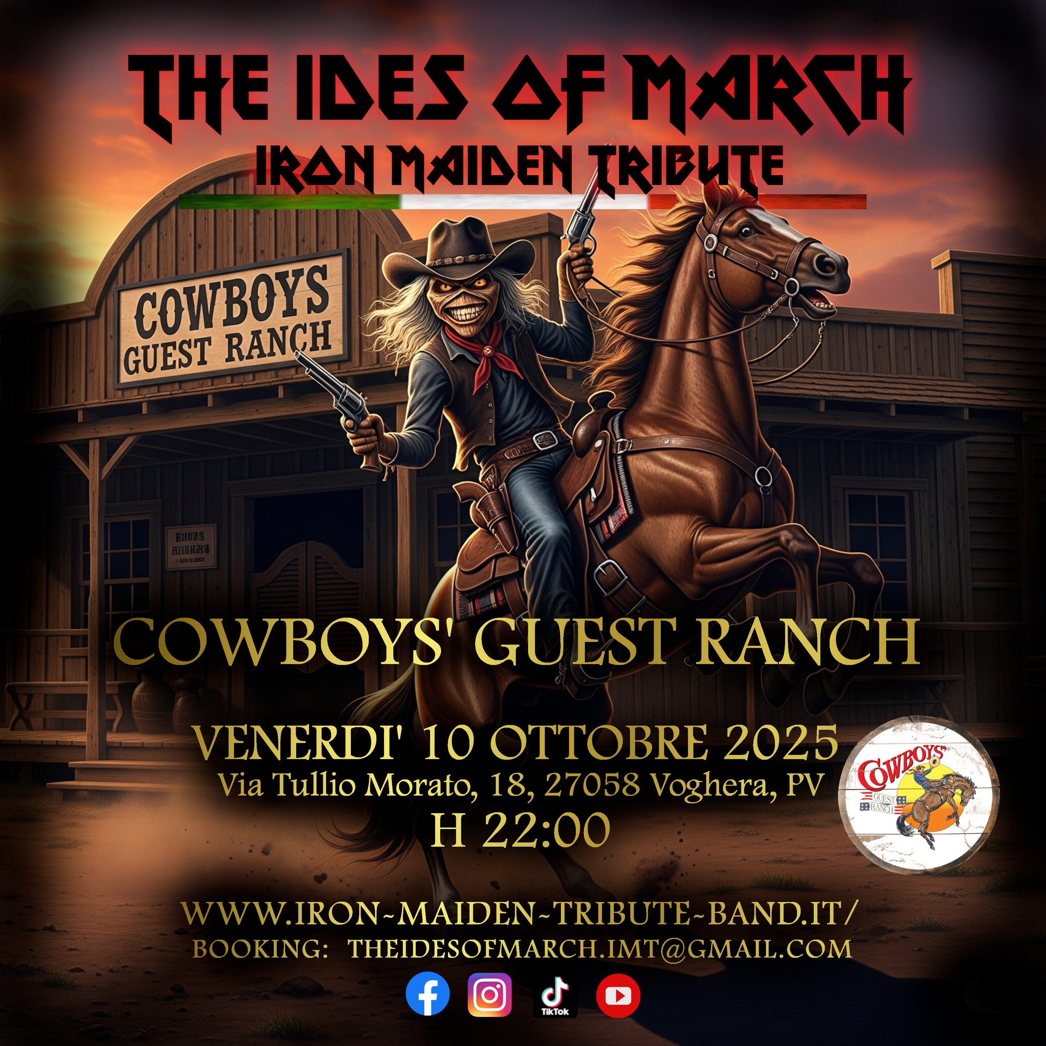 IRON MAIDEN NIGHT - THE IDES OF MARCH , A NIGHT WITH THE BEAST COWBOYS' GIUEST RANCH