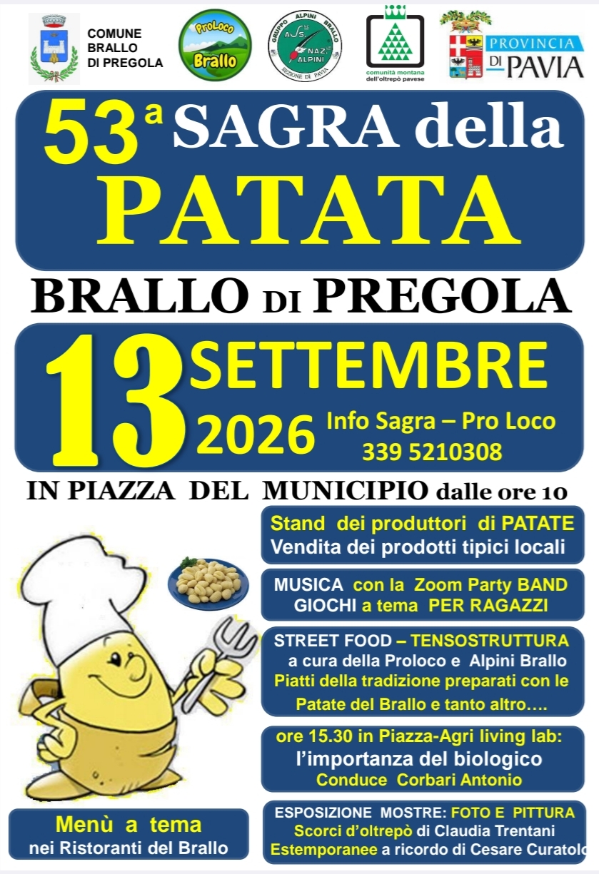 53° Sagra della Patata di Montagna di Brallo di Pregola